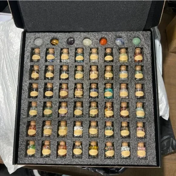 55 Piece Crystal High Quality Collection Gemstone Set - Picture 1 of 17